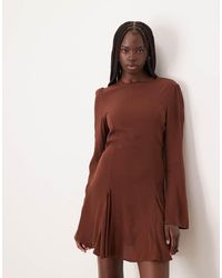 Nobody's Child - Paris Cutout-back Fluted Hem Mini Dress - Lyst