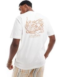 Only & Sons - Relaxed Fit T-shirt With A La Carte Back Print - Lyst