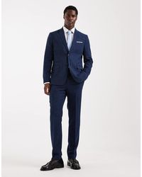 SELECTED - Linen Blend Slim Fit Trousers - Lyst