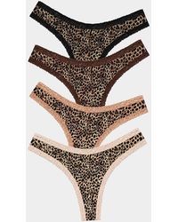 Stripe & Stare - Thong Four Pack - Lyst
