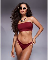 ASOS - Maya Mix And Match High Leg Thong Bikini Bottom - Lyst