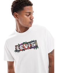 Levi's - T-shirt décontracté à logo encadré - Lyst