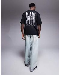 ASOS - T-shirt oversize avec imprimé ville - Lyst