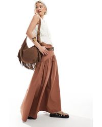 ASOS - Maxirok Met Verlaagde Taille - Lyst