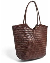 NA-KD - Woven Leather Tote Bag - Lyst