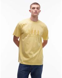 Carhartt - Camiseta Amarilla De Corte Suelto Con Motivo Estampado Terrestrial De - Lyst