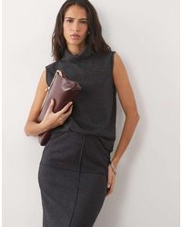 Jdy - Knitted Sleeveless High Neck Top Co-ord - Lyst