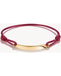Thomas Sabo - Textilarmband gravierbar dunkelrot - Lyst