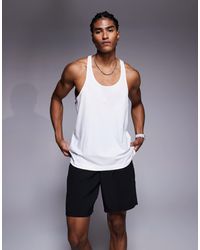 4505 - Icon Cotton Stringer Vest With Quick Dry Finish - Lyst