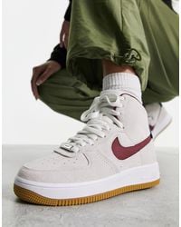 Nike - Air force 1 hi sculpt - sneakers alte bianche rosse e blu - Lyst