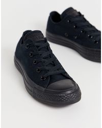 converse chuck taylor all star core black mono trainers