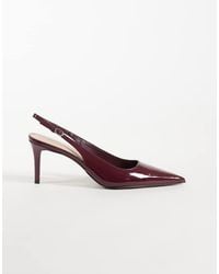 Mango - Faux Leather Heeled Slingback - Lyst