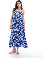 ONLY - Strappy Tiered Maxi Dress - Lyst