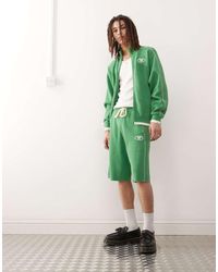 Aape By A Bathing Ape - Aape By A Bathing Ape Loose Fit Knitted Shorts Co-ord With College Logo - Lyst