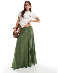 ASOS - Cotton Godet Maxi Skirt - Lyst