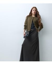 JDY Petite - A-line Satin Maxi Skirt - Lyst