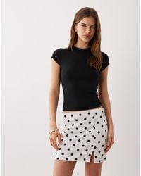 ASOS - A Line Mini Skirt With Split Detail - Lyst