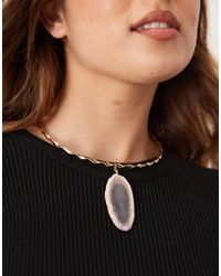 ASOS - – limited edition – torque – e choker-halskette mit halbedelstein - Lyst