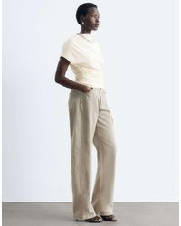 & Other Stories - 100% Cotton High Neck Draped Ruched Top - Lyst