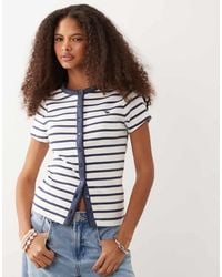 Abercrombie & Fitch - Short Sleeve Button Up Icon T-shirt - Lyst