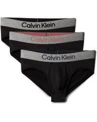 Calvin Klein - Microfibre Stretch 3 Pack Hip Briefs - Lyst