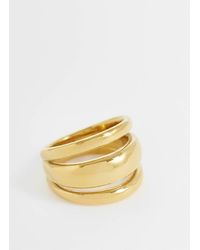 ASOS - Waterproof Stainless Steel Ring With Triple Band - Lyst
