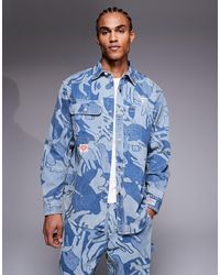 Aape By A Bathing Ape - Aape by a bathing ape – langärmliges jeanshemd - Lyst