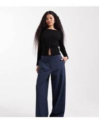ASOS - Petite Tailored Relaxed Straight Leg Pants - Lyst