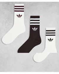 adidas Originals - 3 Pack Crew Socks - Lyst
