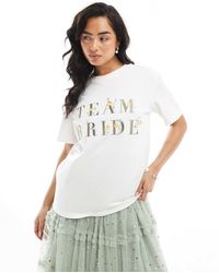 Maya - Embroidered 'Team Bride' T-Shirt - Lyst