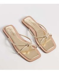 SIMMI - Simmi London Wide Fit Cola Knot Flat Sandals - Lyst