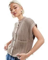 ASOS - Gilet Girocollo Squadrato - Lyst