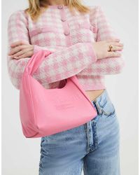 River Island - Faux Leather Debossed Ri Scoop Bag - Lyst