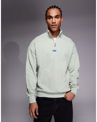 HUGO - Hugo Neeler Half Zip Sweatshirt - Lyst