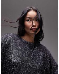 TOPSHOP - Maglione Color Canna Di Fucile - Lyst