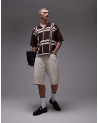 TOPMAN - – shorts aus gewaschenem twill - Lyst