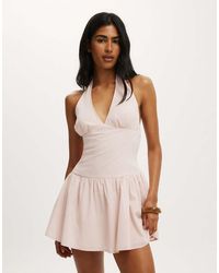 Cotton On - Kaity Halter Mini Dress - Lyst