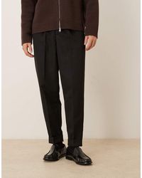 ASOS - Smart Carrot Fit Trousers With Double Button Waistband - Lyst