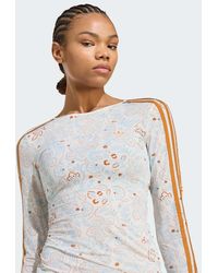 adidas Originals - Summer Glow Mesh Graphics Long Sleeve - Lyst