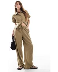 ONLY - Linen Mix Pull On Trousers Co-ord - Lyst
