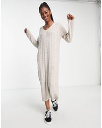 ASOS - Knitted Maxi Jumper Dress - Lyst