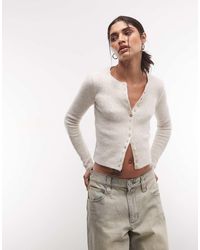 Monki - Compact Gebreid Vest - Lyst