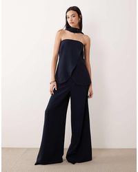 ASOS - Tailored High Waist Corset Detail Palazzo Trousers Co-Ord - Lyst