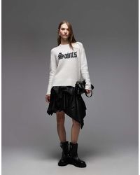 AllSaints - Saint Crew Neck Jumper - Lyst