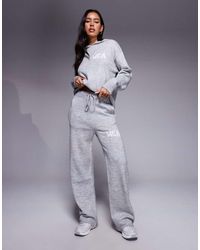 ASOS - Weekend Collective Co-ord Knitted Wide Leg jogger With Varsity Graphic - Lyst