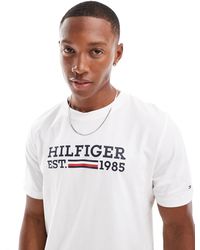 Tommy Hilfiger - – regulär geschnittenes t-shirt - Lyst