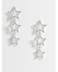 Accessorize - Gradual Metal Star Drop Earrings - Lyst