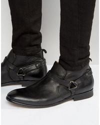 H by Hudson - Hague Leather Boots - Lyst