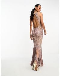 A Star Is Born - Embellished Maxi Dress With Tassels - Lyst
