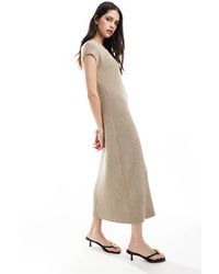 Pretty Lavish - Cap Sleeve Knit Midi Dress - Lyst